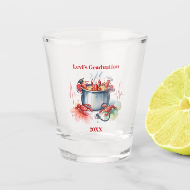 Vaso De Chupito Funny Cajun Nurse Graduation Party (Anverso)