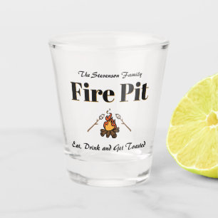 Vaso De Chupito Funny Family Name Fire Pit Personalizado