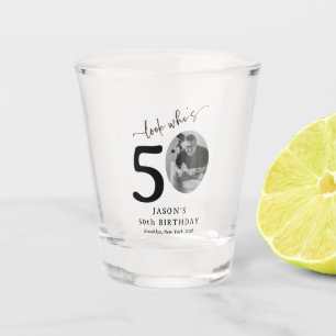 Vaso De Chupito Funny 'Look Who's 50' Elegante cumpleaños número 5