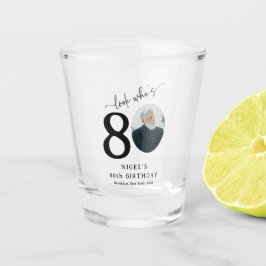 Vaso De Chupito Funny 'Look Who's 80' Elegante cumpleaños número 8