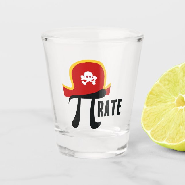 Vaso De Chupito Funny Pirate Math Pun (Anverso)