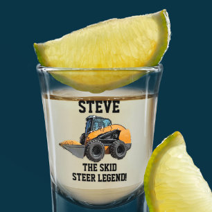 Vaso De Chupito Funny Skid Steer Legend Heavy Equipment Operator