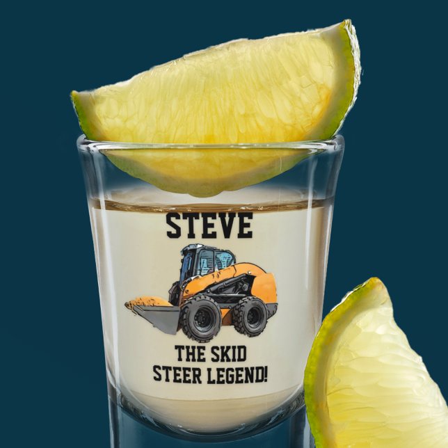 Vaso De Chupito Funny Skid Steer Legend Heavy Equipment Operator (Subido por el creador)
