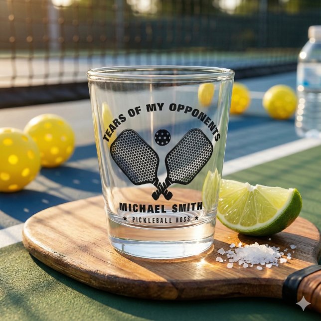 Vaso De Chupito Funny Tears of My Pickleball Opponents (A must‑have barware piece for pickleball lovers! )