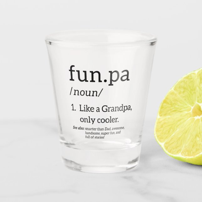 Vaso De Chupito Funpa Como Un Abuelo Sólo Cooler (Anverso)