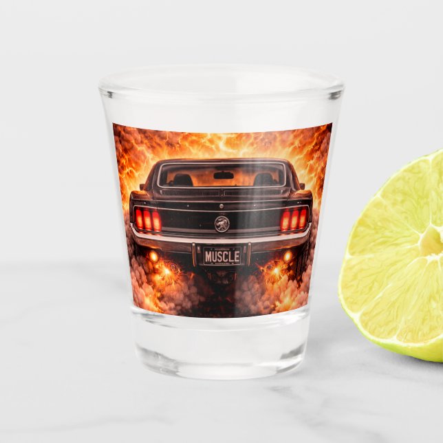 Vaso De Chupito Furia de Muscle Car Fastback (Anverso)