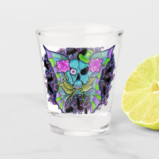 Vaso De Chupito Gafas de chupito Psiko-Daizie Cráneo Neon