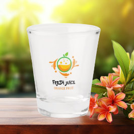 Vaso De Chupito Gafas de jugo de fruta Minimalista amarillo