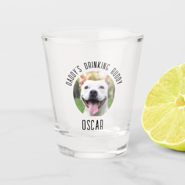 Vaso De Chupito Gafas de Mascota de perro fotográficas personaliza (Anverso)
