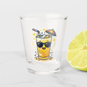Vaso De Chupito Gafas de sol refrescantes de verano tropical kawai