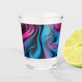 Vaso De Chupito Gafas Fiestas modernas-azul y rosa-