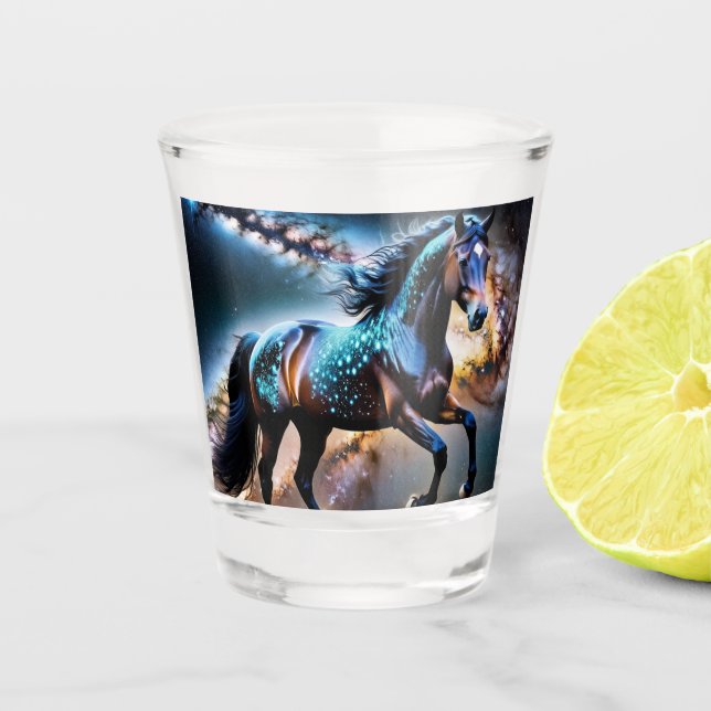 Vaso De Chupito Galaxia de las Estrellas Azules (Anverso)