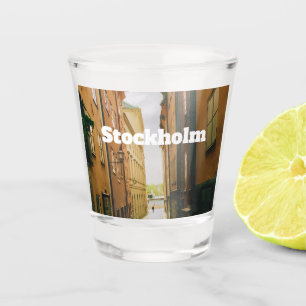Vaso De Chupito Gamla Stan, Stockholm Recuerdo, Retro Europeo
