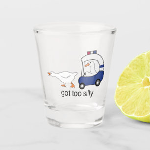 Vaso De Chupito Ganso Divertido Policía Humor Demasiado Tonto