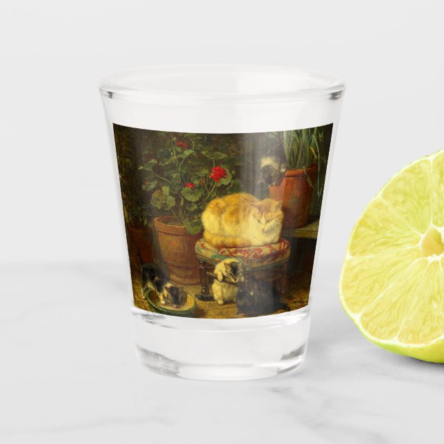 Vaso De Chupito Gatitos en juego (Anverso)