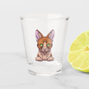 Vaso De Chupito Gato de corte