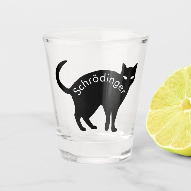 Vaso De Chupito Gato de Schrödinger (Anverso)