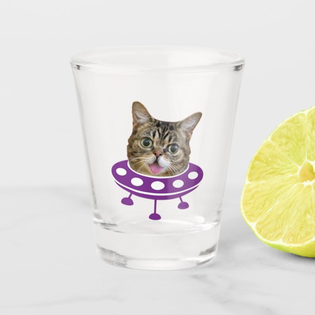 Vaso De Chupito Gato espacial (Anverso)