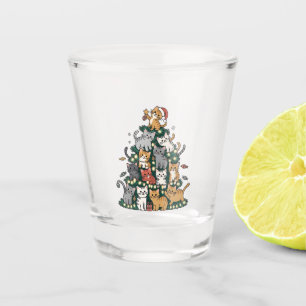 Vaso De Chupito Gato gatito divertido árbol de Navidad mascota ama