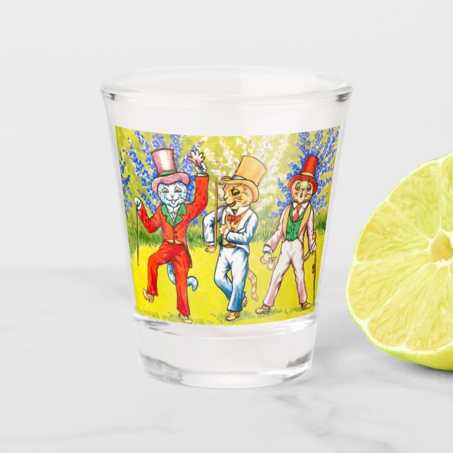 Vaso De Chupito Gatos bailando (Anverso)