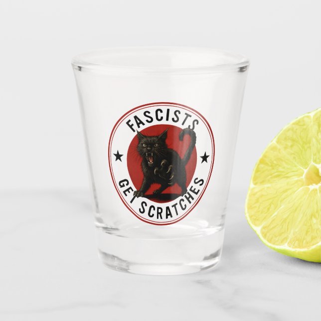 Vaso De Chupito Gatos Contra Fascistas (Anverso)