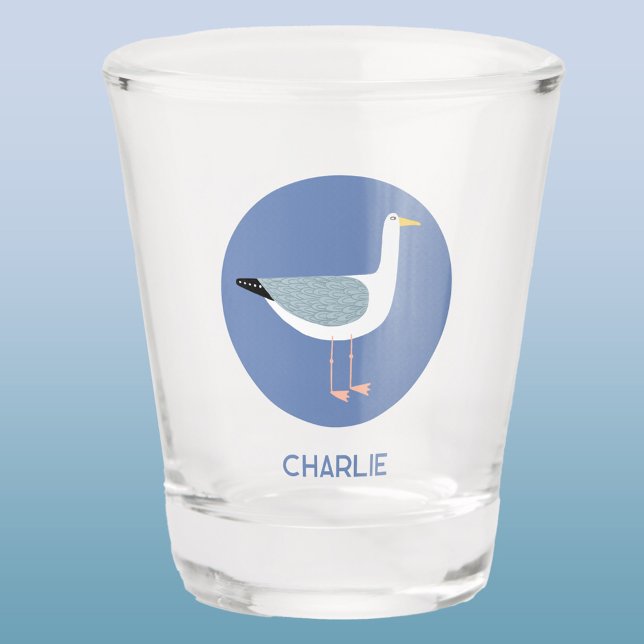 Vaso De Chupito Gaviota personalizada (Seagull personalized shot glass)