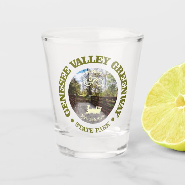 Vaso De Chupito Genesee Valley Greenway (ciclismo c) (Anverso)