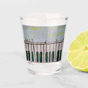 Vaso De Chupito Gente Piano Disparó Cristal