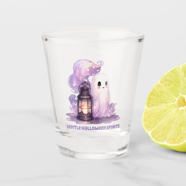 Vaso De Chupito Gentiles Espíritus de Halloween (Anverso)