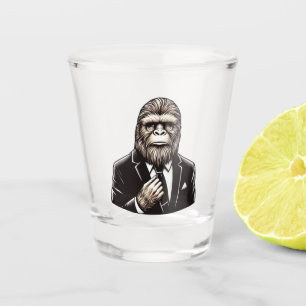Vaso De Chupito Gentleman Sasquatch - Gracioso Pie Grande
