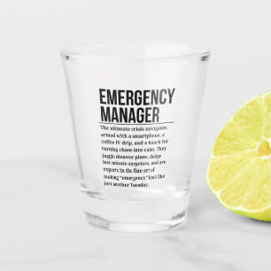 Vaso De Chupito Gerente de emergencias