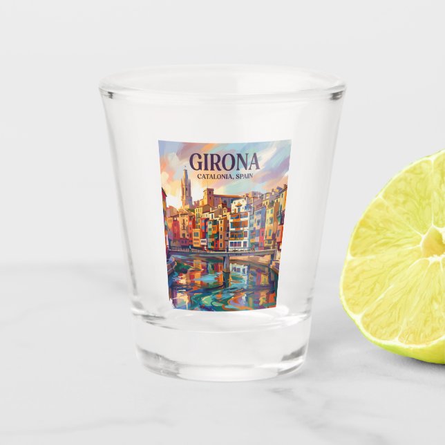 Vaso De Chupito Gerona España (Anverso)