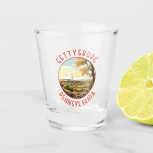 Vaso De Chupito Gettysburg Pennsylvania Círculo alterado