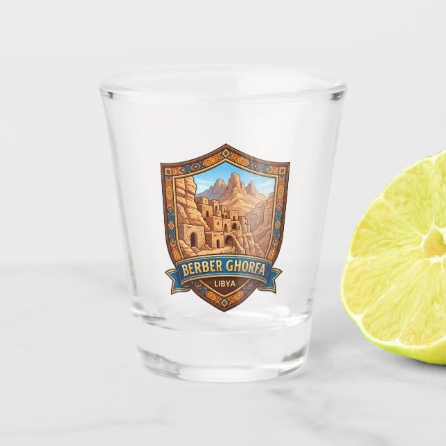 Vaso De Chupito Ghorfa bereber Libia (Anverso)