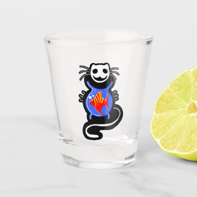 Vaso De Chupito Ghost Kitty Cat Shot glass (Anverso)