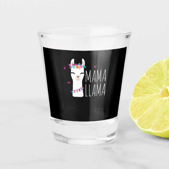 Vaso De Chupito Gift de Llama | Mama Llama (Anverso)
