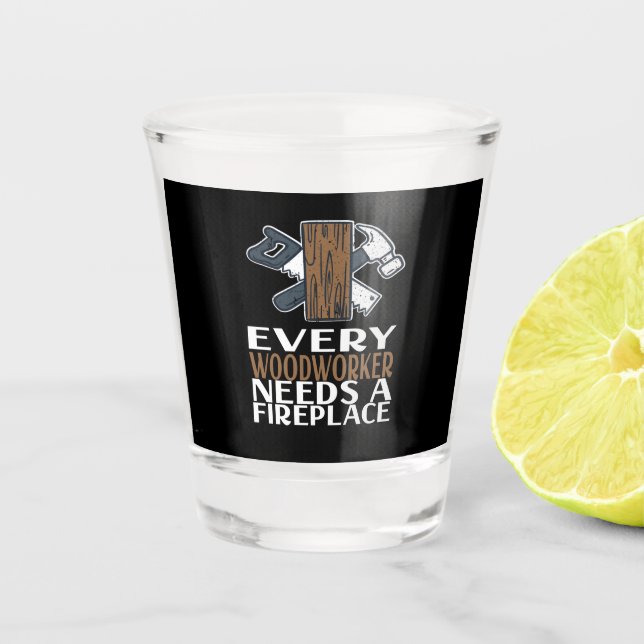 Vaso De Chupito Gigante de madera de madera (Anverso)