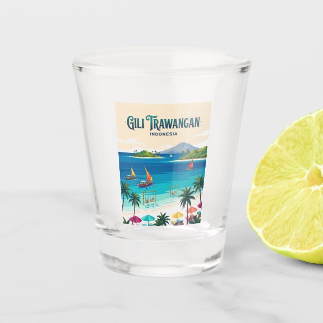 Vaso De Chupito Gili Trawangan Indonesia (Anverso)