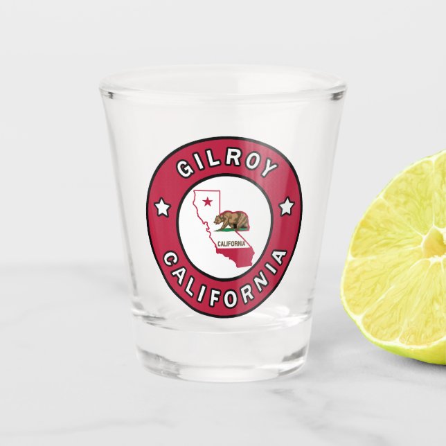 Vaso De Chupito Gilroy California (Anverso)