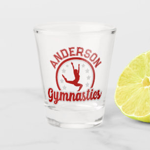 Vaso De Chupito Gimnasia AGREGAR NOMBRE Gimnasta Salto de caballo 