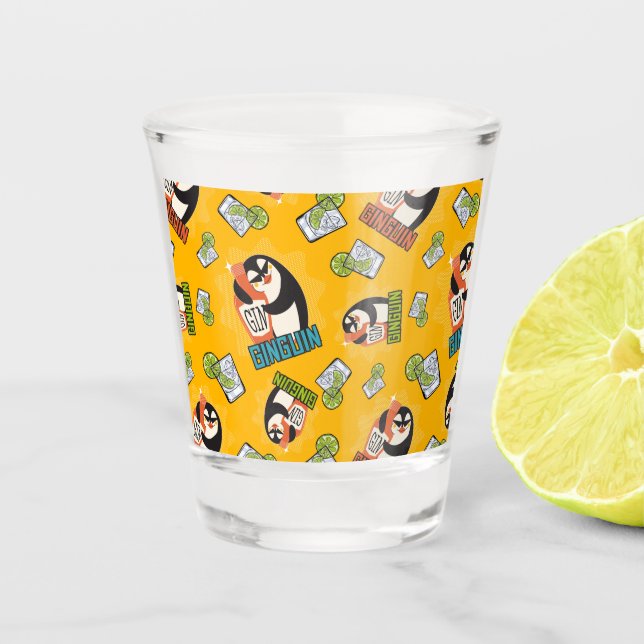 Vaso De Chupito ginguin, regalo de pingüino para ginguin (Anverso)