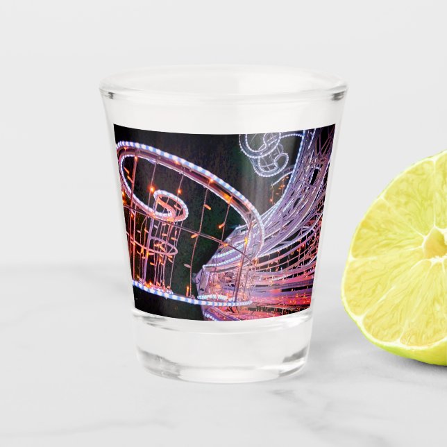 Vaso De Chupito Giro rosa (Anverso)