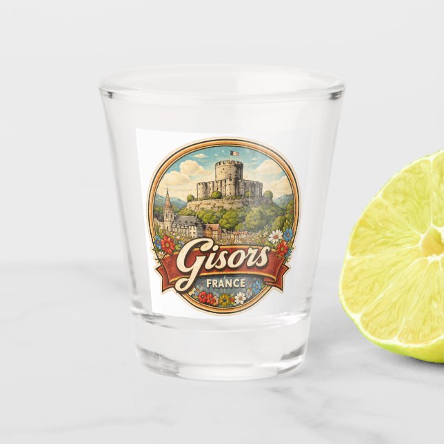 Vaso De Chupito Gisors Francia (Anverso)