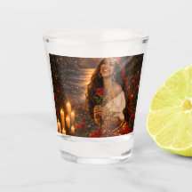 vaso de chupito gitano rojo
