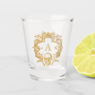 Vaso De Chupito Glam gótico   Vidrio caliente   Oro