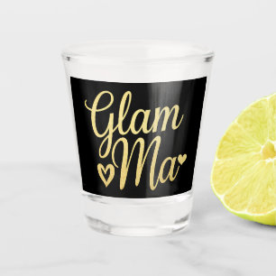 Vaso De Chupito Glam Ma Corazón de Oro Mamá Abuela Día de la Madre