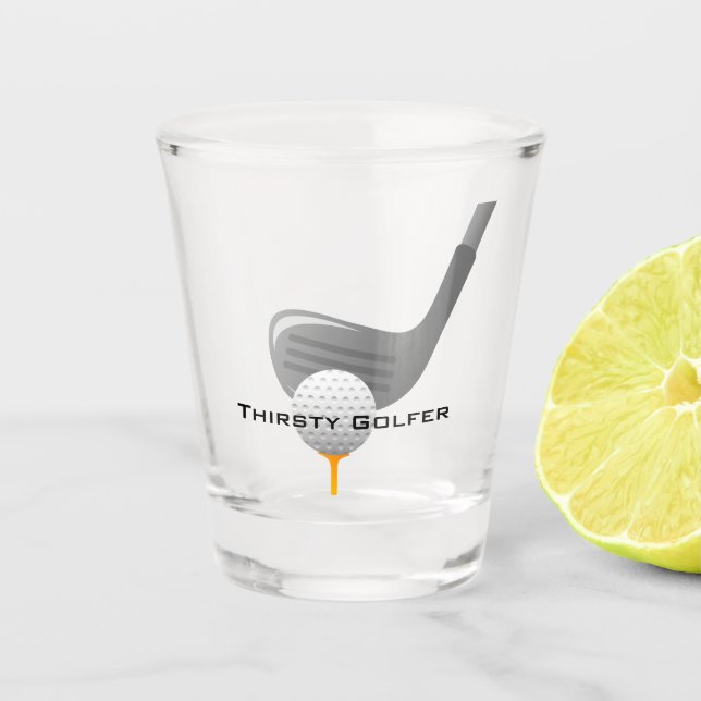 Vaso De Chupito Glass de diseño de golf (Anverso)