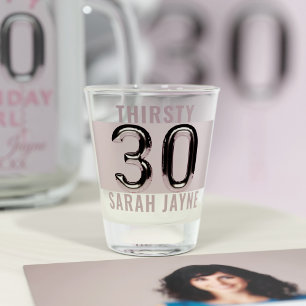 Vaso De Chupito Glass de disparo personalizado de globo de cumplea