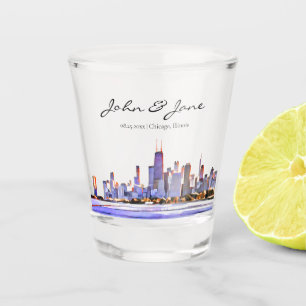Vaso De Chupito Glass de disparo personalizado en la línea aérea d
