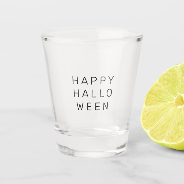 Vaso De Chupito Glass de Halloween Feliz (Anverso)